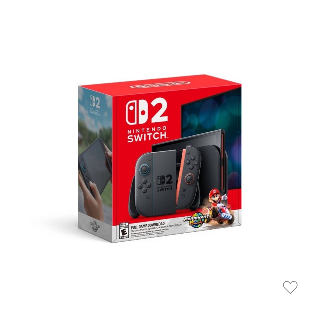 NEW Nintendo Switch 2 Console + Mario Kart World Bundle (Digital Download)
